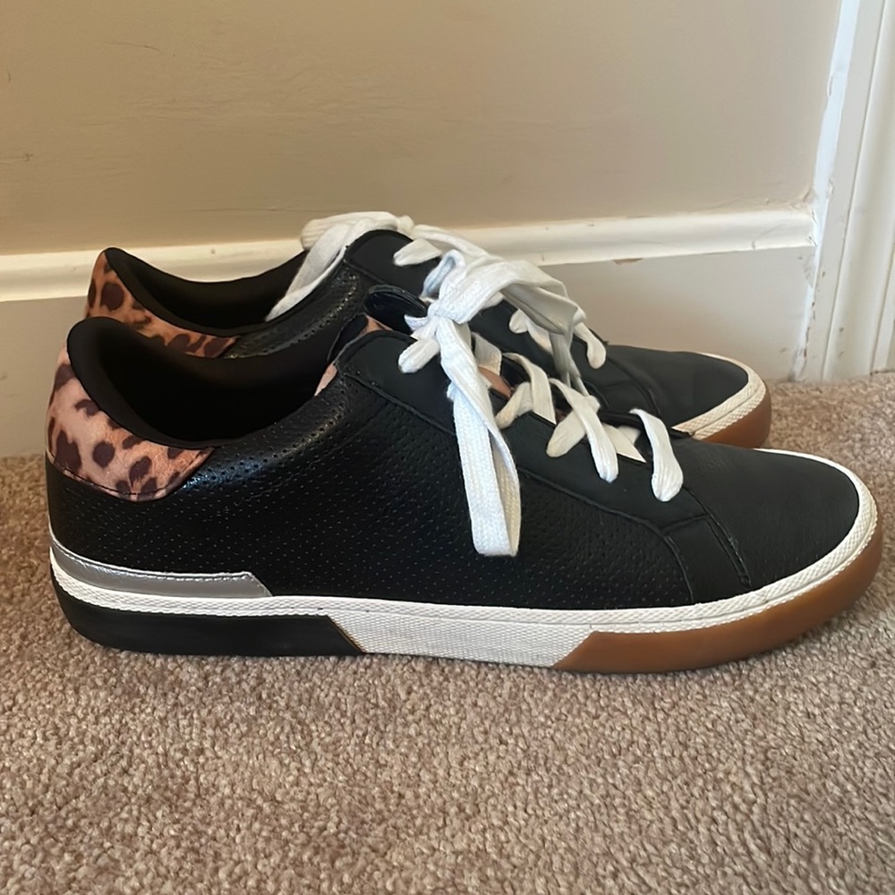 Leopard & Black Sneakers